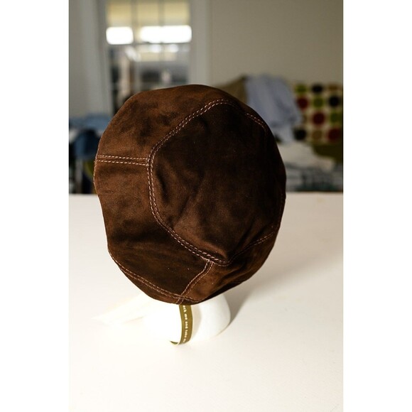 Helen Kaminski Calf Suede beret hat Rory Espresso M - Picture 2 of 7